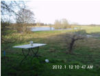 Blick auf das Brack und die Wiesen.